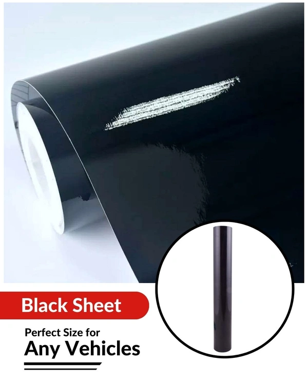 Black Sheet for Modification of Bike & Car Vinyl Radium Sticker ( 96inch*24inch )