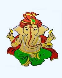 Ganesh Ji Print Vinyl Radium Sticker