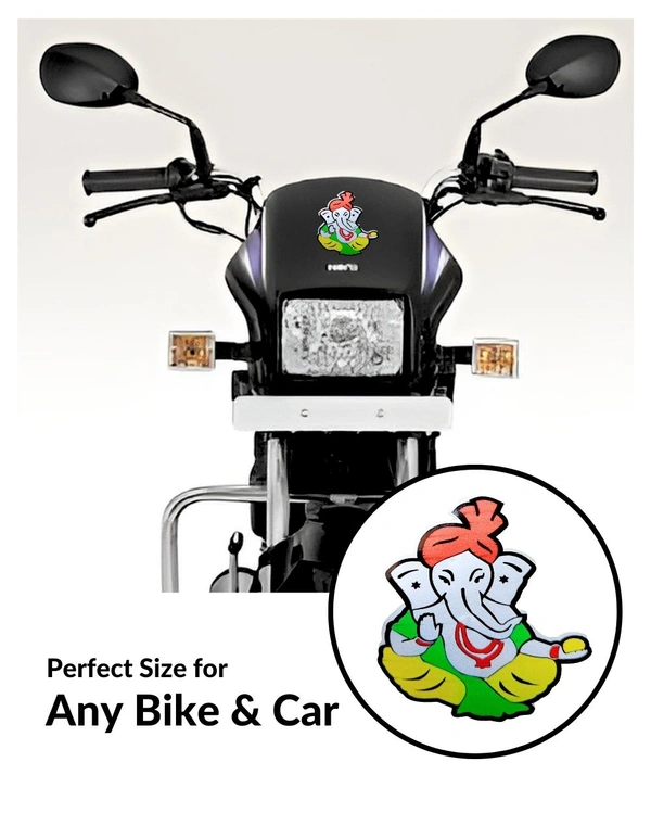Ganesh Ji Print Vinyl Radium Sticker