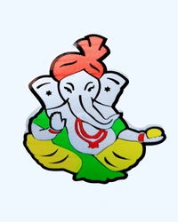 Ganesh Ji Print Vinyl Radium Sticker