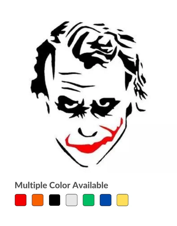 Joker Creative Stylish Vinyl Radium Sticker - 25cm X 25cm, Red
