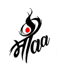 Maa Stylish Hindi Typography Vinyl Radium Sticker - 5cm X 5cm ( Pack of 2 ), White