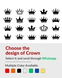 Name Stylish Creative Vinyl Radium Sticker - 10cm X 3cm ( Max.5 Character), Black