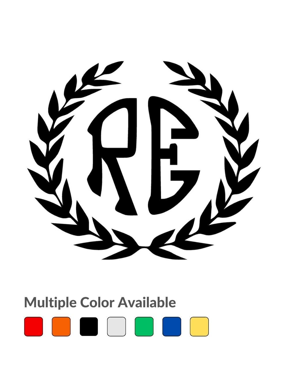 For Royal Enfield RE Logo Red Black Petrol Fuel Tank Sticker Emblem pair  New | eBay