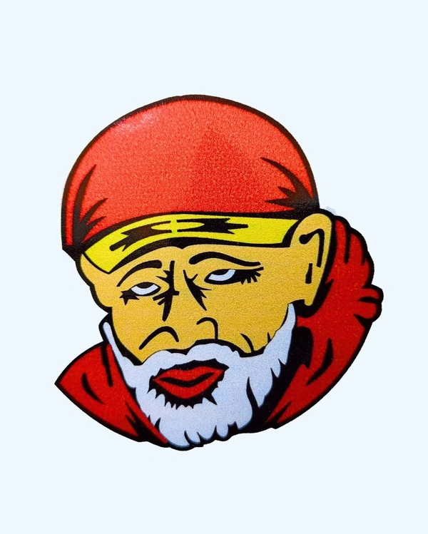 Sai Baba Print Vinyl Radium Sticker