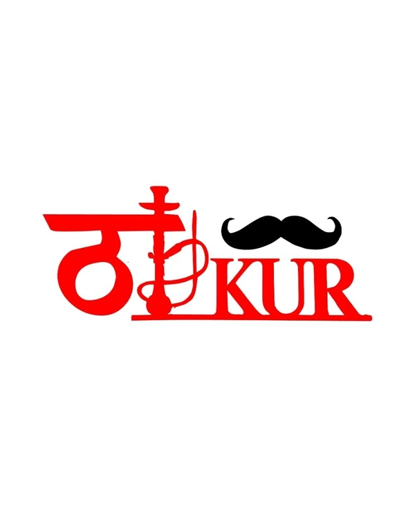 Thakur Creative Vinyl Radium Sticker / Mahadev ( Red - Black ) - 15cm X 15cm