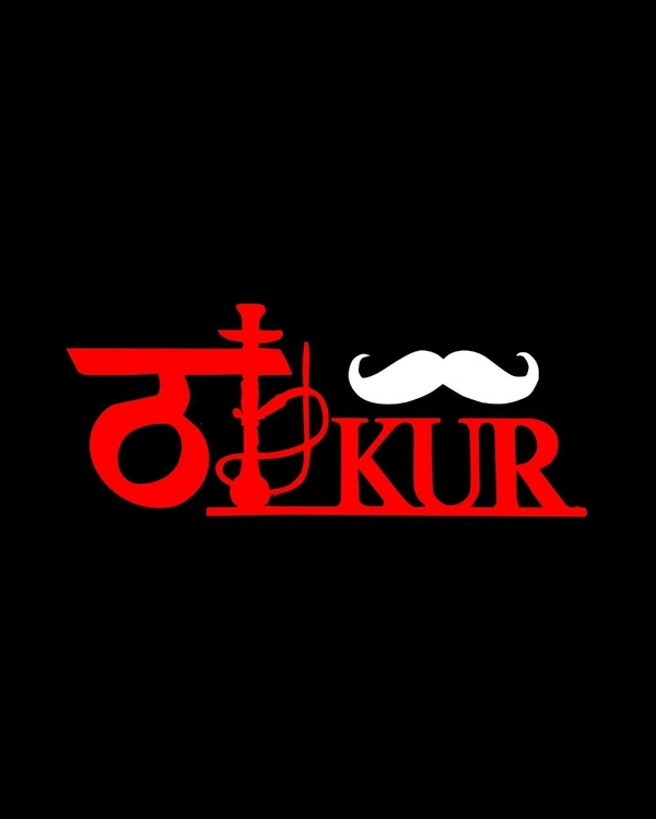 Thakur Creative Vinyl Radium Sticker / Mahadev ( Red - White ) - 30cm X 30cm