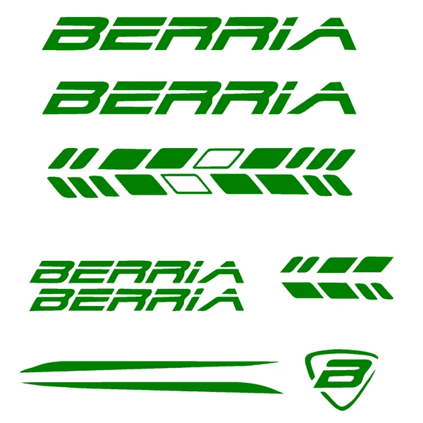 Try Sticker Berria Bicycle Stickers and Graphics Creative Vinyl Radium Sticker,  Pack of 9 ( Multiple Color) - Green