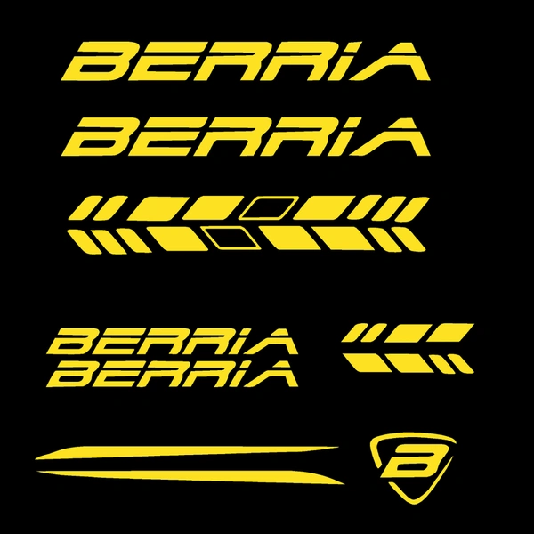 Try Sticker Berria Bicycle Stickers and Graphics Creative Vinyl Radium Sticker,  Pack of 9 ( Multiple Color) - Yellow