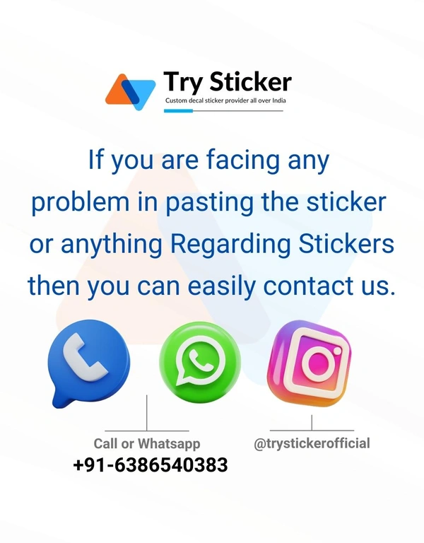 Try Sticker Mobile Jai Shree Ram Creative Vinyl Radium Sticker ( Multiple Color) - 5cm X 6cm ( Pack of 1 ), Blue