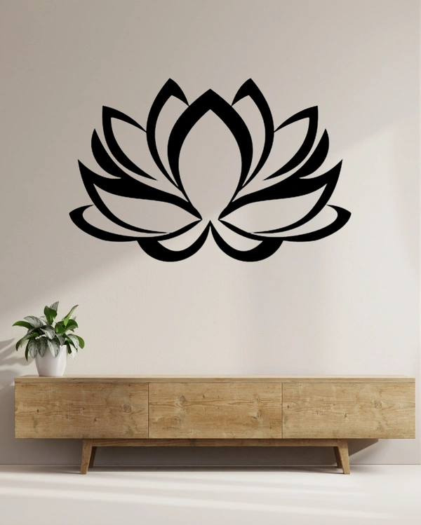 Wall Stylish Creative Vinyl Radium Sticker ( Flower ) - 40cm X 40cm, White
