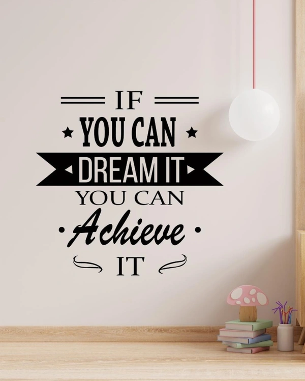 Wall Stylish Creative Vinyl Radium Sticker ( Quote )