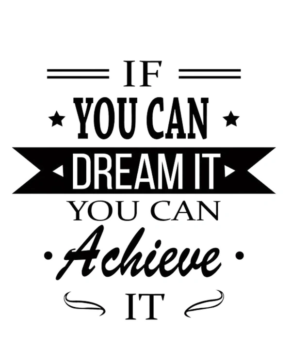 Wall Stylish Creative Vinyl Radium Sticker ( Quote )