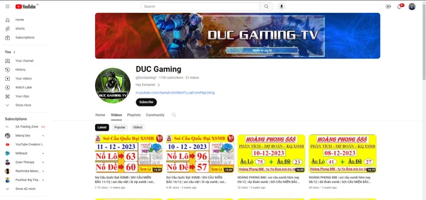 Monetize Channel  ( DUC Gaming TV ) 173k Subscriber