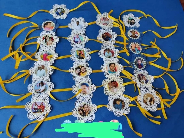 Customized Photo Rakhi - White