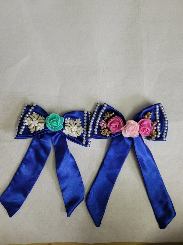 Bows and Scruchies - Blue