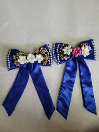 Bows and Scruchies - Blue