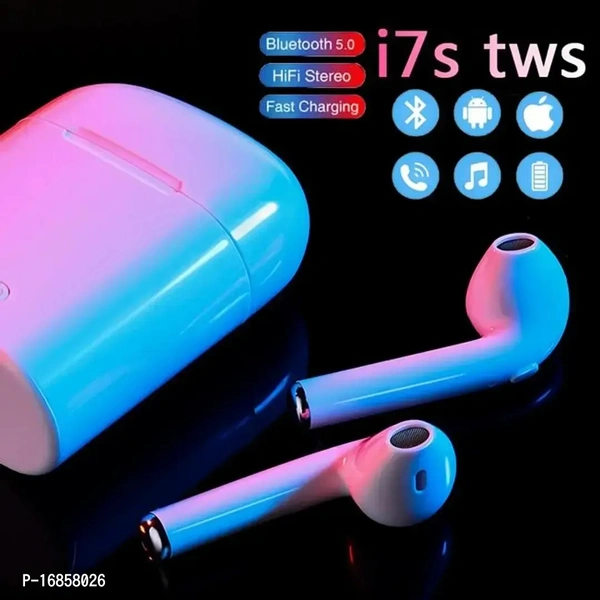 Tws  TWS 17 earpods Bluetooth Headset 91 Bluetooth wireless Headset bluetooth headphone earphone (White, True Wireless)