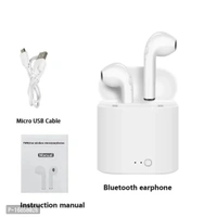 Tws  TWS 17 earpods Bluetooth Headset 91 Bluetooth wireless Headset bluetooth headphone earphone (White, True Wireless)