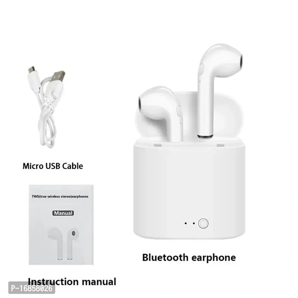 Tws  TWS 17 earpods Bluetooth Headset 91 Bluetooth wireless Headset bluetooth headphone earphone (White, True Wireless)