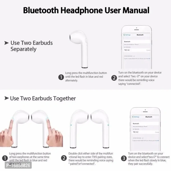 Tws  TWS 17 earpods Bluetooth Headset 91 Bluetooth wireless Headset bluetooth headphone earphone (White, True Wireless)
