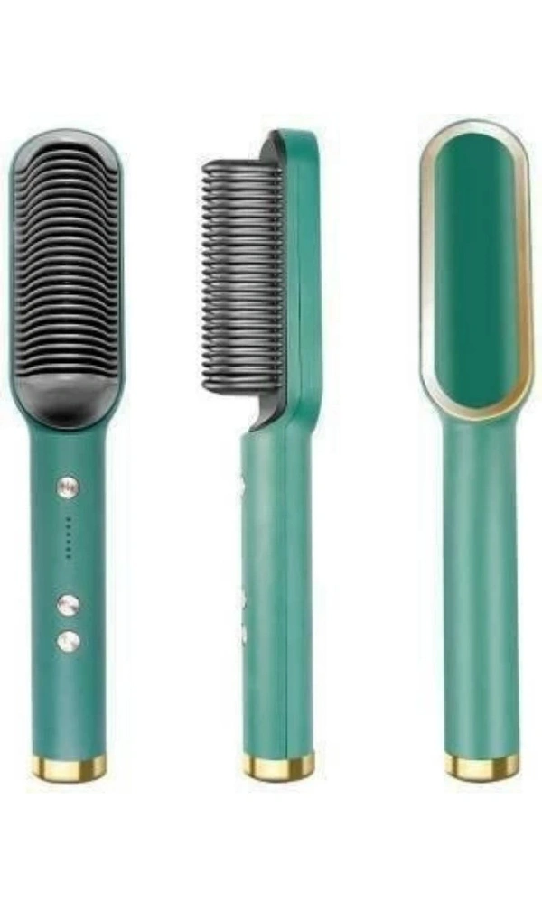 Global Mart Hair Straightener Comb for Women Men, Hair Styler, Straightener Machine Brush/ PTC Heating Electric Straightener with 5 Temperature HomeTop Premium Classic (Multi-color)