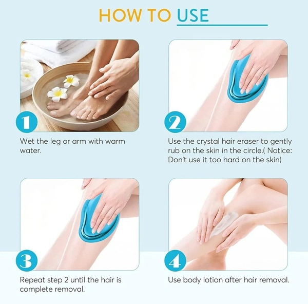 CRYSTAL HAIR REMOVER Crystal Hair Removal For Men And Women UNISEX PRODUCT  - Purple Pizzazz