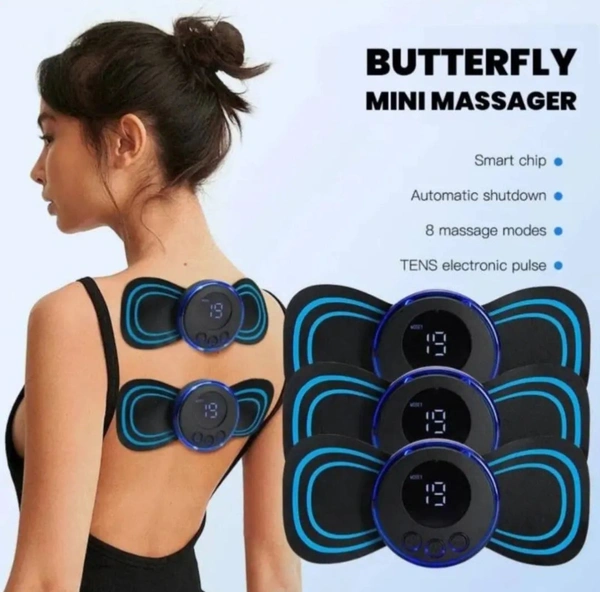 MINI MASSAGER |Powerful Massager With 4 Gear Tech5 - Black