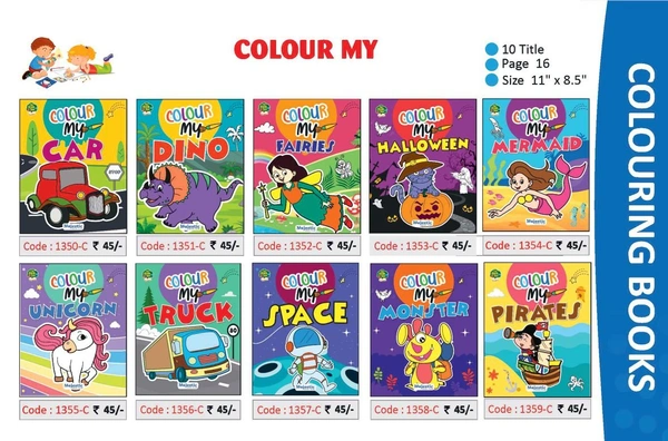 Colour My Colouring Book (10 Book Combo)