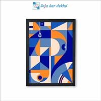 SAJA KAR DEKHO ABSTRACT, EXPRESSIONISM, DIGITALART High Quality Weather Resistant HD Wall Frame | 18 x 12 inch | - 18 X 12 inch