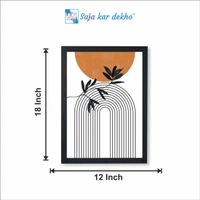SAJA KAR DEKHO Cheap Abstract Matisse Geometric Lines High Quality Weather Resistant HD Wall Frame | 18 x 12 inch | - 18 X 12 inch