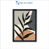 SAJA KAR DEKHO AESTHETIC BOTANICAL High Quality Weather Resistant HD Wall Frame | 18 x 12 inch | - 18 X 12 inch