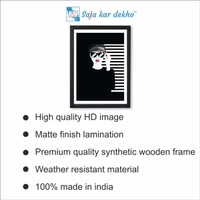 SAJA KAR DEKHO Nutcase Cool Sexy Digital High Quality Weather Resistant HD Wall Frame | 18 x 12 inch | - 18 X 12 inch