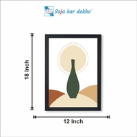 SAJA KAR DEKHO Vase Posters High Quality Weather Resistant HD Wall Frame | 18 x 12 inch | - 18 X 12 inch