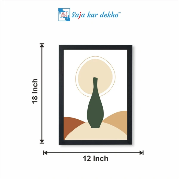 SAJA KAR DEKHO Vase Posters High Quality Weather Resistant HD Wall Frame | 18 x 12 inch | - 18 X 12 inch