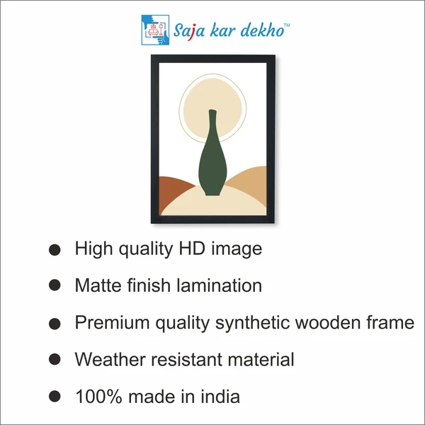 SAJA KAR DEKHO Vase Posters High Quality Weather Resistant HD Wall Frame | 18 x 12 inch | - 18 X 12 inch