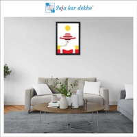 SAJA KAR DEKHO Splendid Pales Boutique High Quality Weather Resistant HD Wall Frame | 18 x 12 inch | - 18 X 12 inch