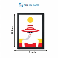 SAJA KAR DEKHO Splendid Pales Boutique High Quality Weather Resistant HD Wall Frame | 18 x 12 inch | - 18 X 12 inch