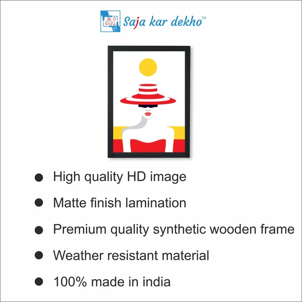 SAJA KAR DEKHO Splendid Pales Boutique High Quality Weather Resistant HD Wall Frame | 18 x 12 inch | - 18 X 12 inch