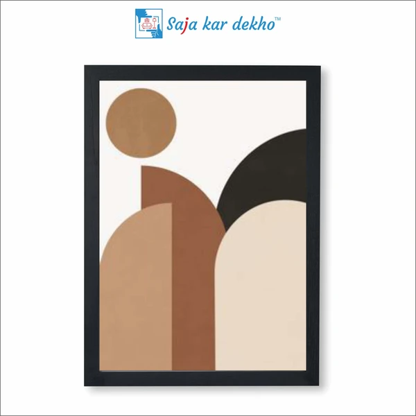 SAJA KAR DEKHO Abstract Modern Art High Quality Weather Resistant HD Wall Frame | 18 x 12 inch | - 18 X 12 inch