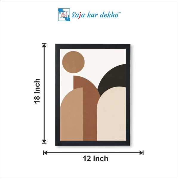 SAJA KAR DEKHO Abstract Modern Art High Quality Weather Resistant HD Wall Frame | 18 x 12 inch | - 18 X 12 inch