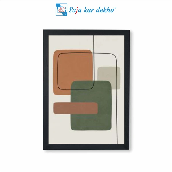 SAJA KAR DEKHO Abstract Art High Quality Weather Resistant HD Wall Frame | 18 x 12 inch | - 18 X 12 inch