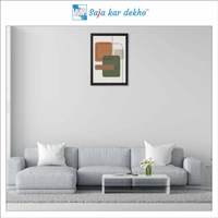 SAJA KAR DEKHO Abstract Art High Quality Weather Resistant HD Wall Frame | 18 x 12 inch | - 18 X 12 inch