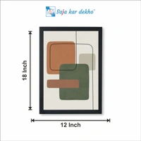 SAJA KAR DEKHO Abstract Art High Quality Weather Resistant HD Wall Frame | 18 x 12 inch | - 18 X 12 inch