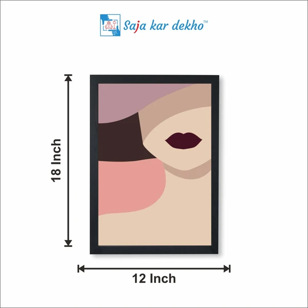 SAJA KAR DEKHO Poster Of Modern Art High Quality Weather Resistant HD Wall Frame | 18 x 12 inch | - 18 X 12 inch