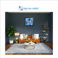 SAJA KAR DEKHO Run Your Own Race Motivation Quotes High Quality Weather Resistant HD Wall Frame | 12 x 12 inch | - 12 X 12 inch