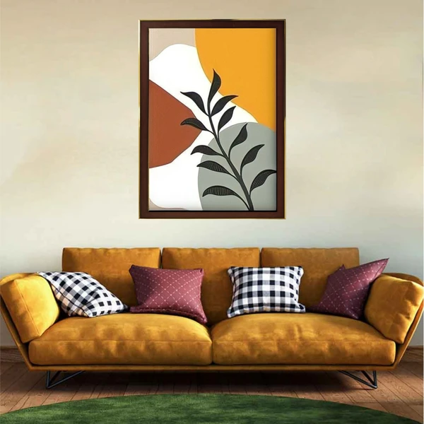 SAJA KAR DEKHO The Leaves High Quality Weather Resistant HD Wall Frame | 18 x 12 inch | - 18 X 12 inch