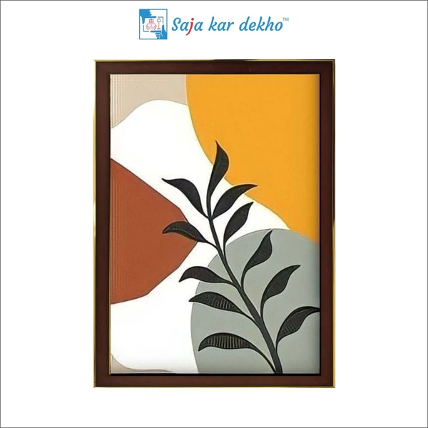 SAJA KAR DEKHO The Leaves High Quality Weather Resistant HD Wall Frame | 18 x 12 inch | - 18 X 12 inch