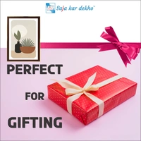 SAJA KAR DEKHO Nature Abstract Pot Plants Bundle High Quality Weather Resistant HD Wall Frame | 18 x 12 inch | - 18 X 12 inch