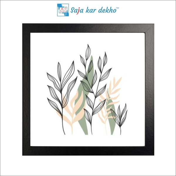 SAJA KAR DEKHO The Leaves High Quality Weather Resistant HD Wall Frame | 20 x 20 inch | - 20 X 20 inch